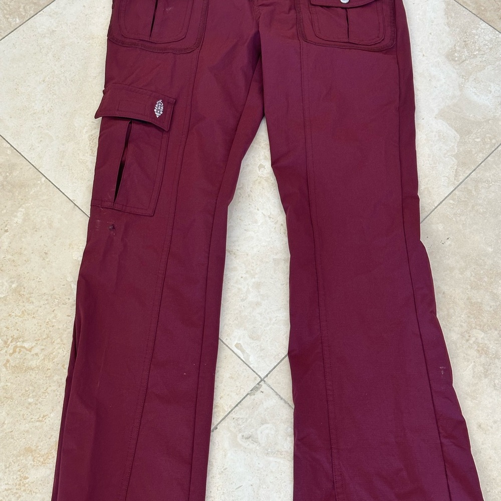Cascade flare pants XS burgundy color - Picture 3 of 4
